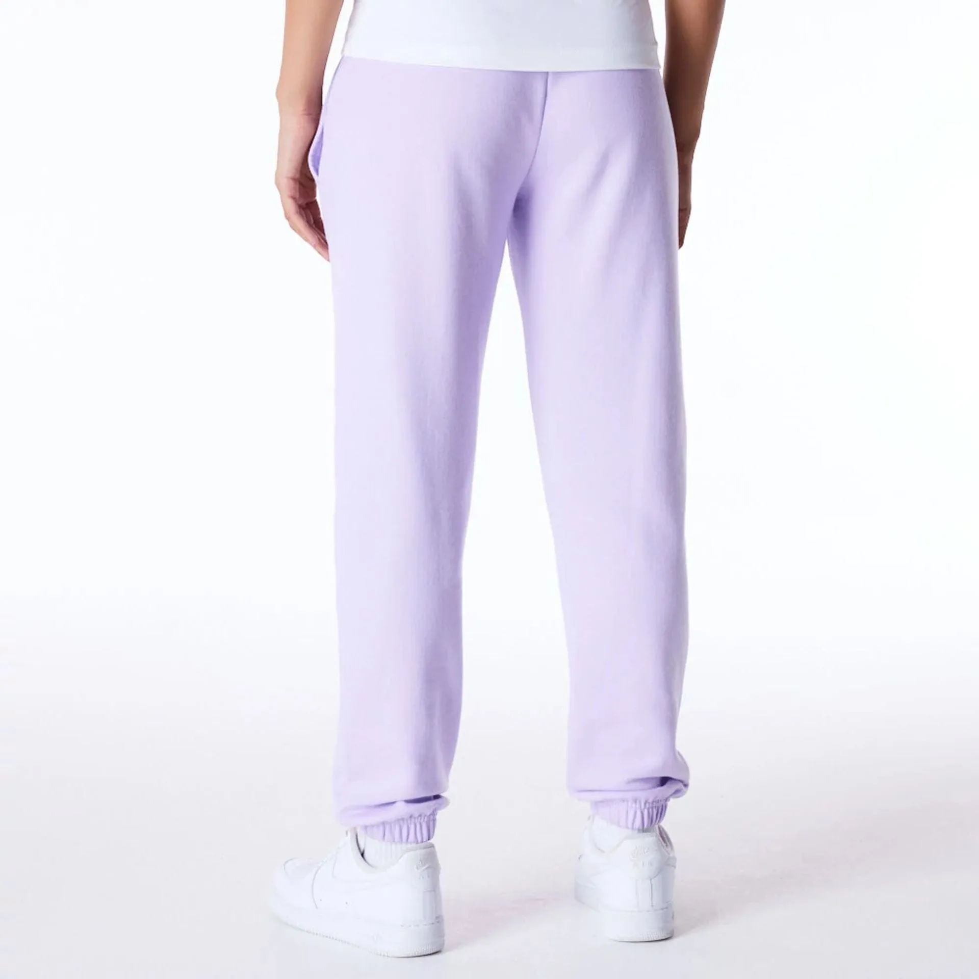 New York Yankees Womens MLB League Essential Pastel Purple Fleece Joggers Trendy Layering Performance Wear