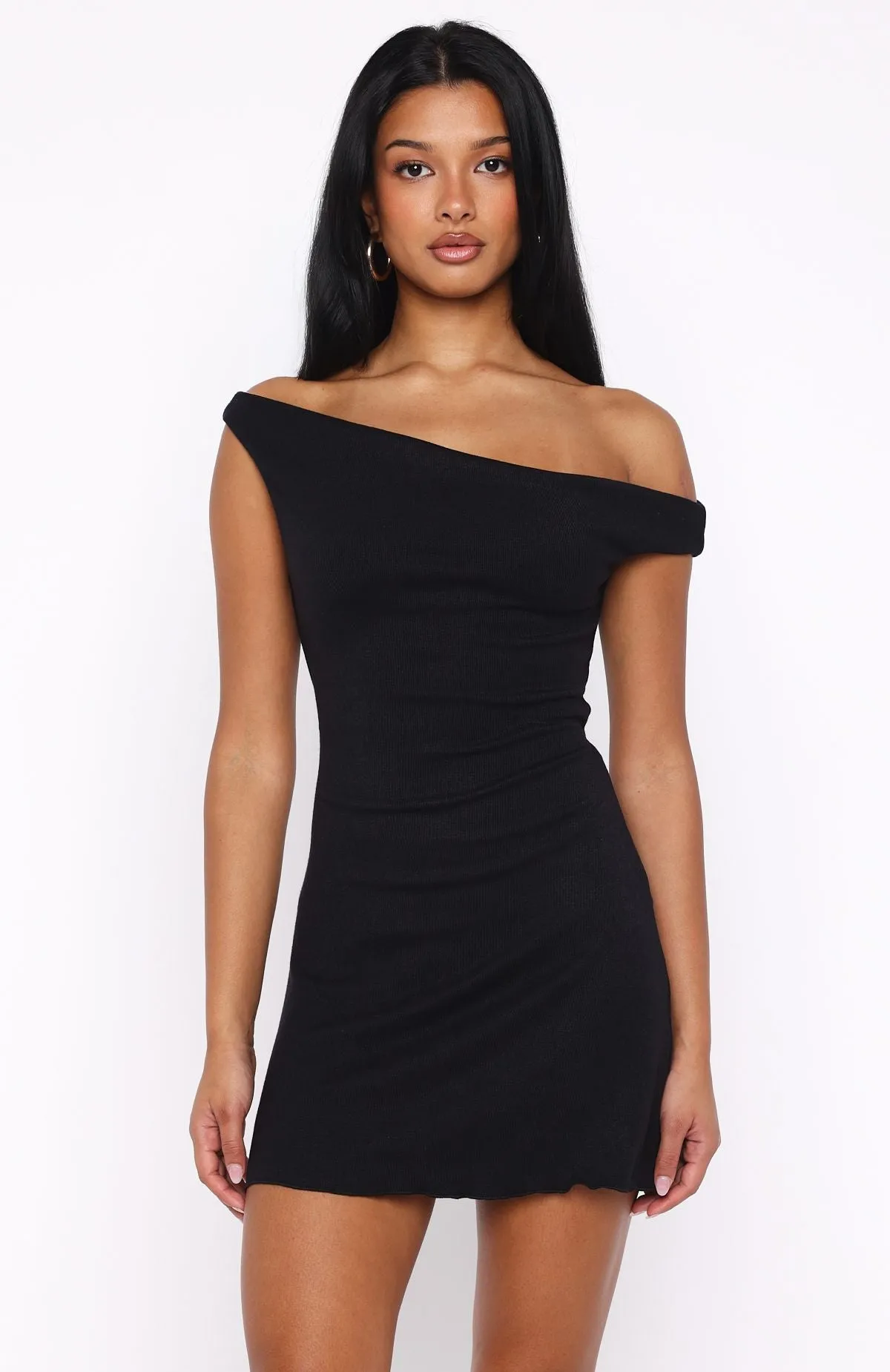 Relaxing Style understated look Nights Away Mini Dress Black
