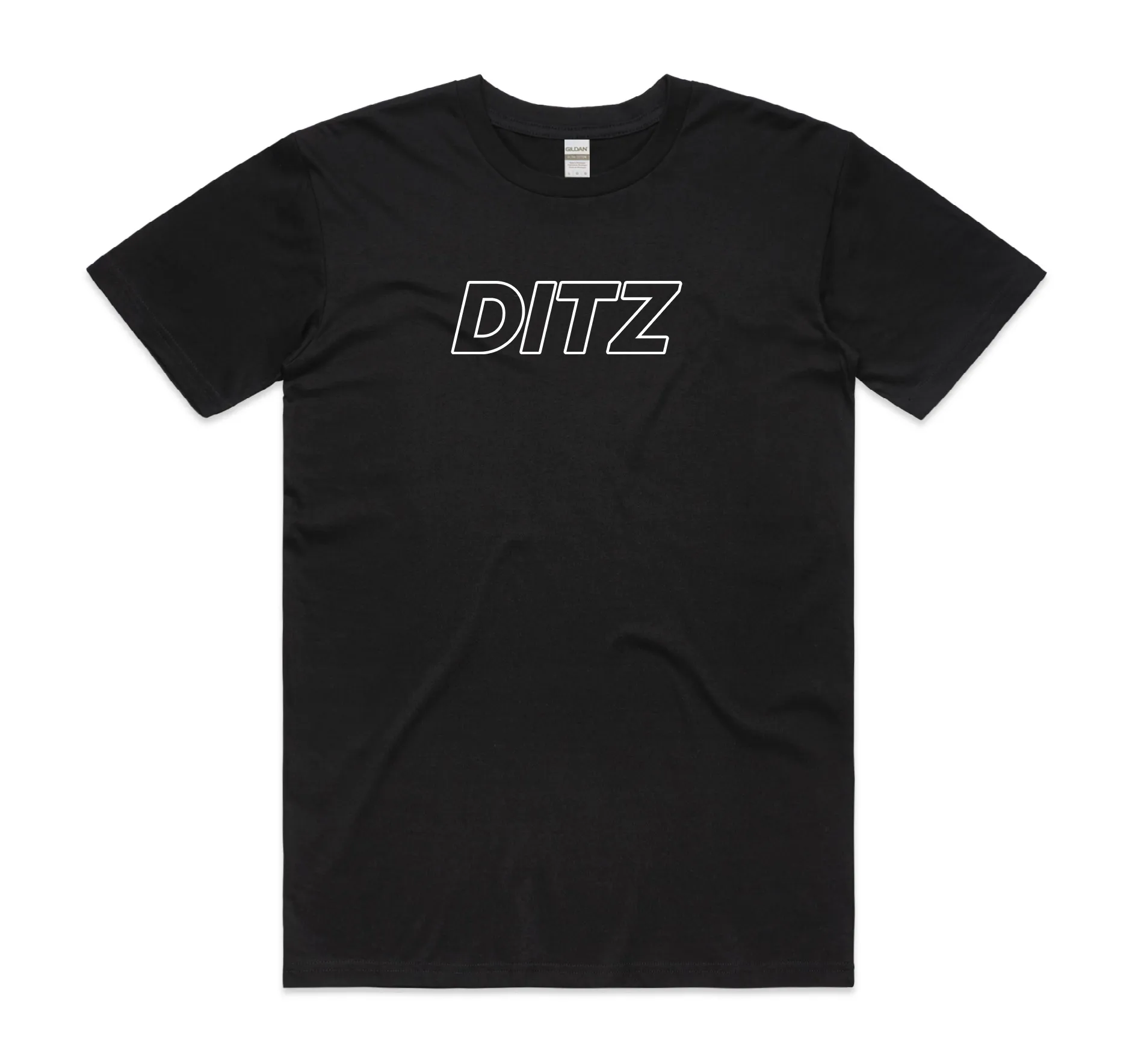 DITZ Logo Black T-Shirt Chic Comfort Trendy