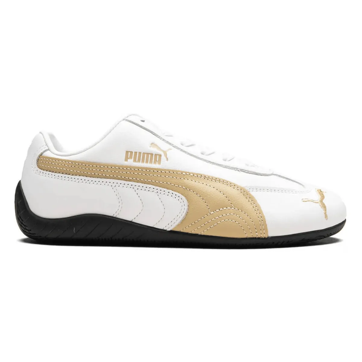 Puma Women's Speedcat Leather PUMA White/Toasted Almond Hold Step