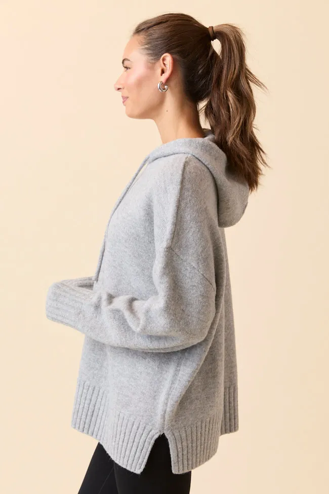 Soft Motion Etta Grey Hooded Sweater