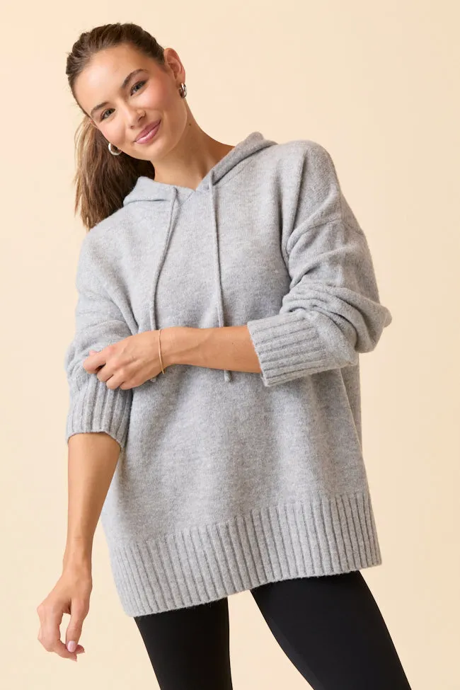 Future Glow Comfy Wear Etta Grey Hooded Sweater