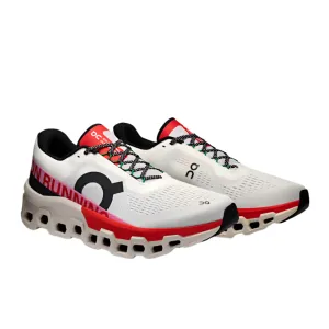 anti - odor shoe quality On Mens Trainer Cloudmonster 2 Ivory/Silver