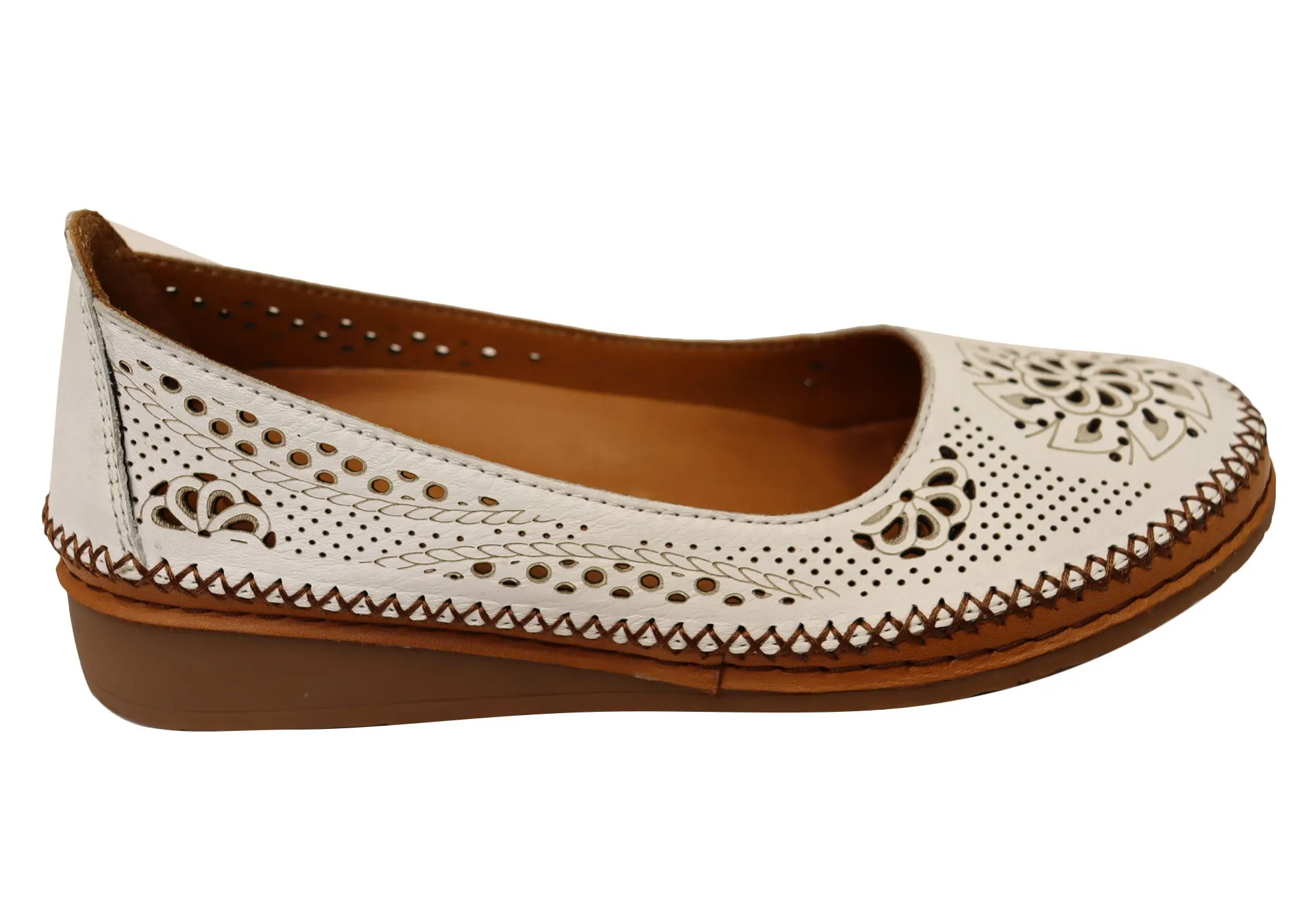 Orizonte Tamera Womens European Comfortable Soft Leather Shoes Lace Up Adjustability Rest Walk