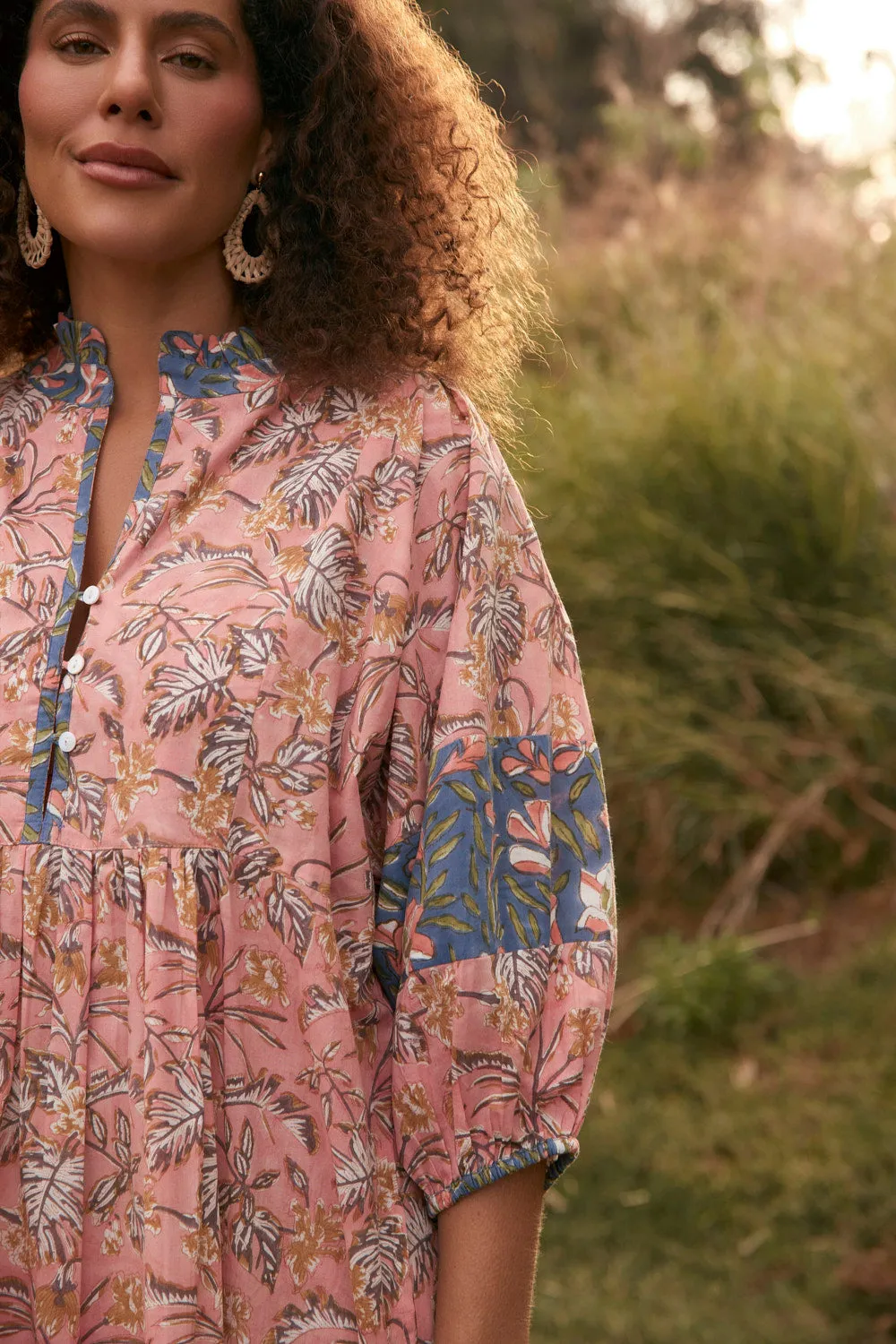 Mirabelle Frill Dress in Elira Flowing Texture