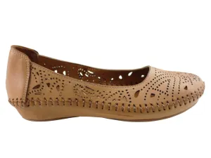 Orizonte Daya Womens European Comfortable Leather Shoes Shock Absorption Core Free Walk