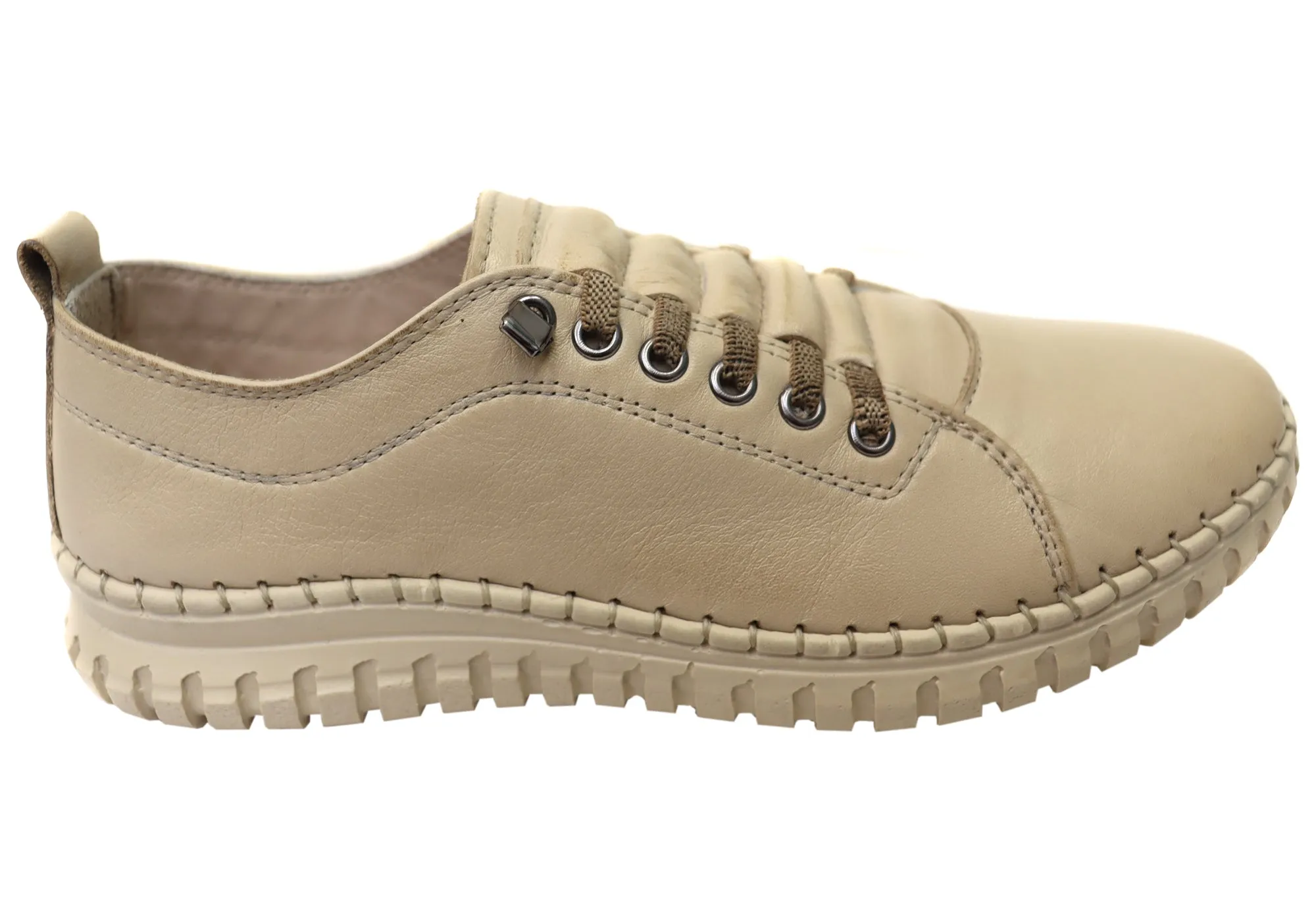 Mood Light Abrasion Resistant Material Orizonte Imogen Womens European Comfortable Leather Slip On Shoes