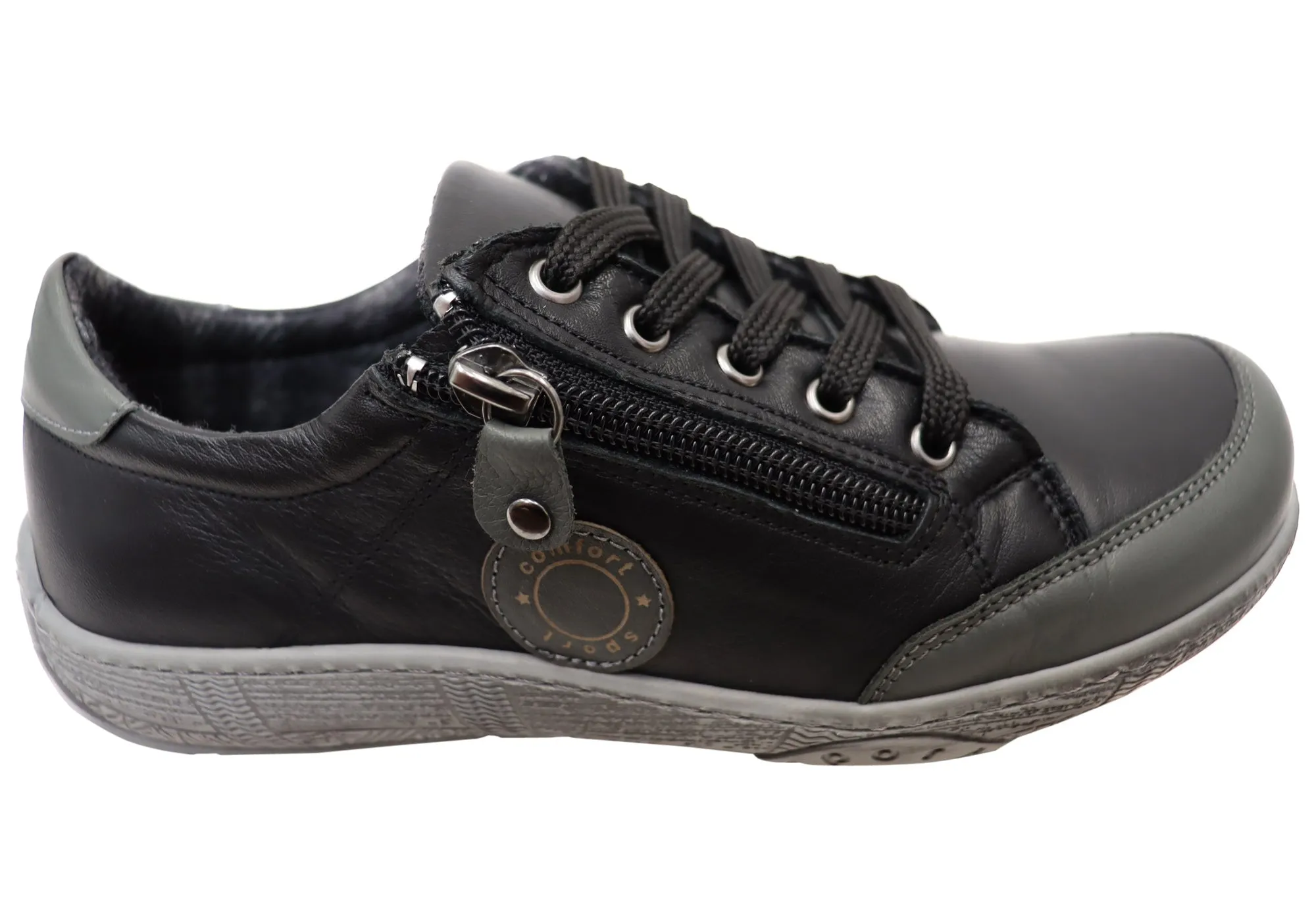 Orizonte Newbay Womens Comfortable Leather European Shoes Multi Directional Flex Machine Washable Fabric