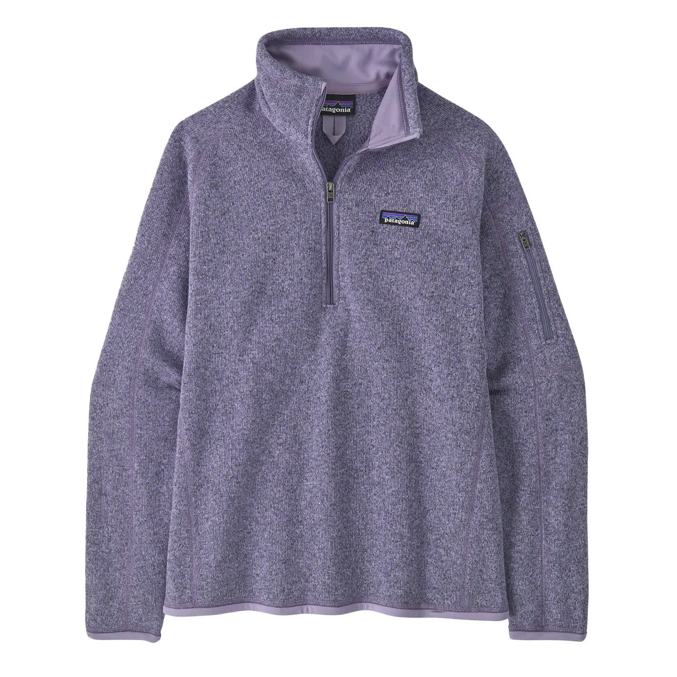 Patagonia Womens Better Sweater 1/4 Zip Concrete Purple Minimal Design Daily Comfort