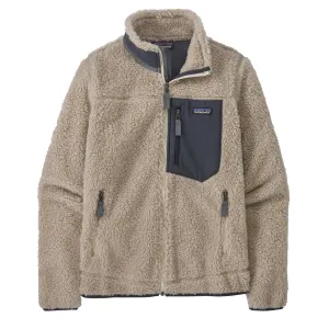 Patagonia Womens Classic Retro-X Jacket Natural / Smolder Blue Base Layer
