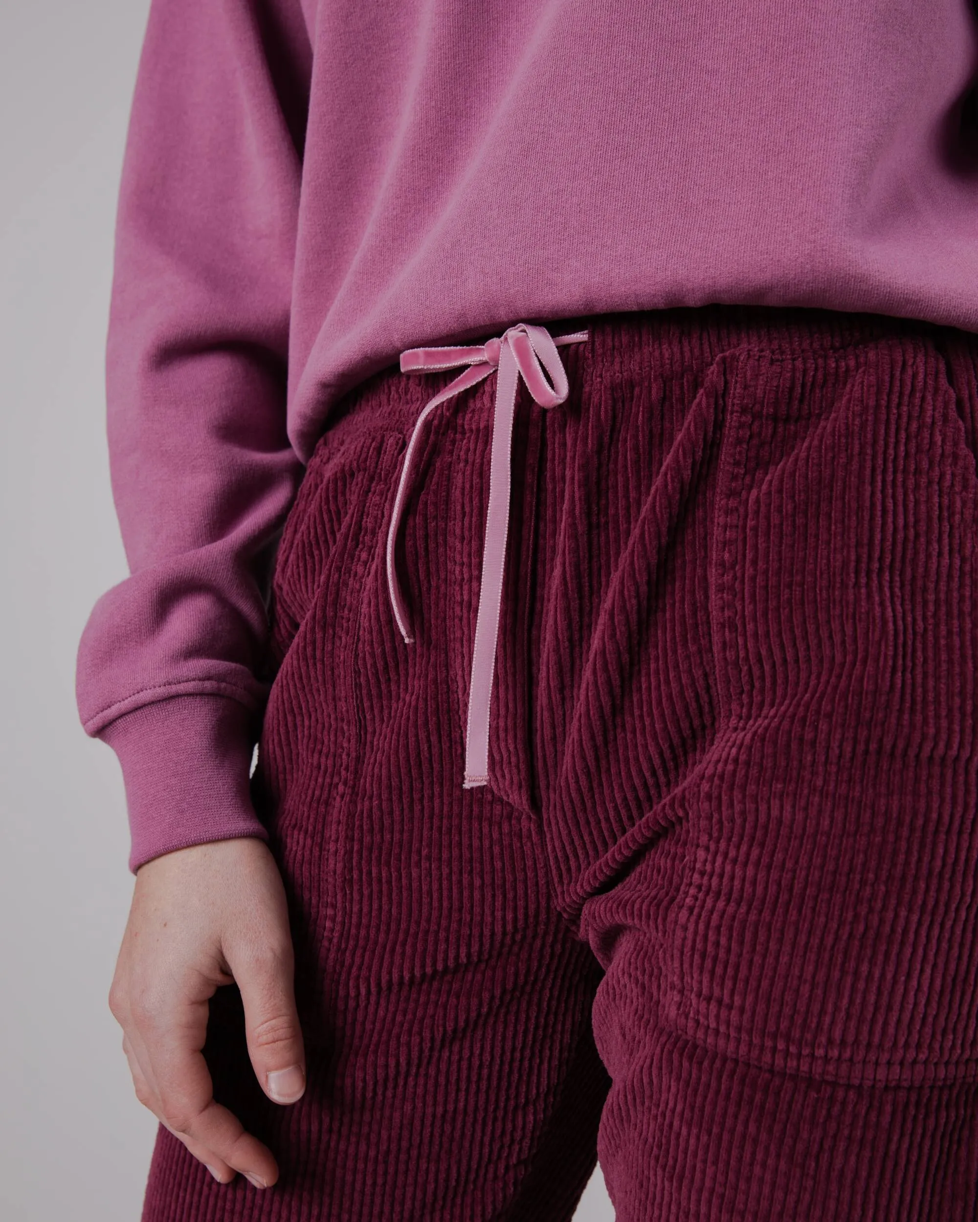 Easy Motion Patch Pocket Corduroy Pants Prune