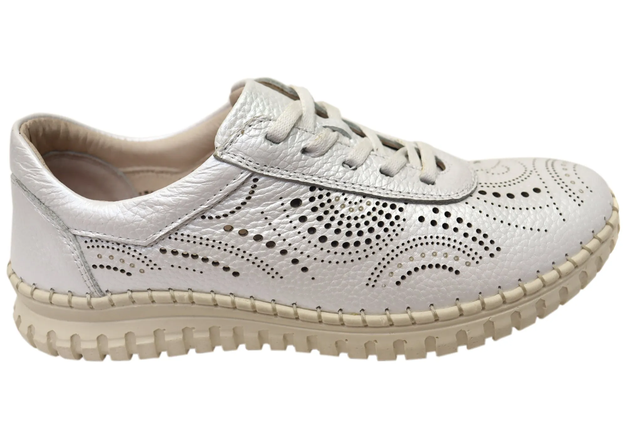 Orizonte Hazel Womens European Comfortable Leather Lace Up Shoes Valley Hike