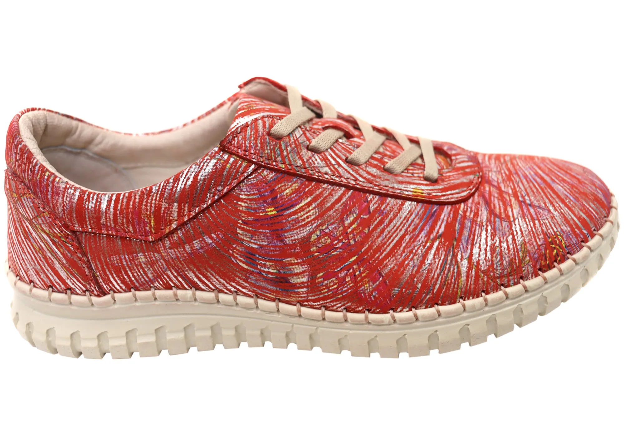 Feel Fresh Orizonte Hazel Womens European Comfortable Leather Lace Up Shoes