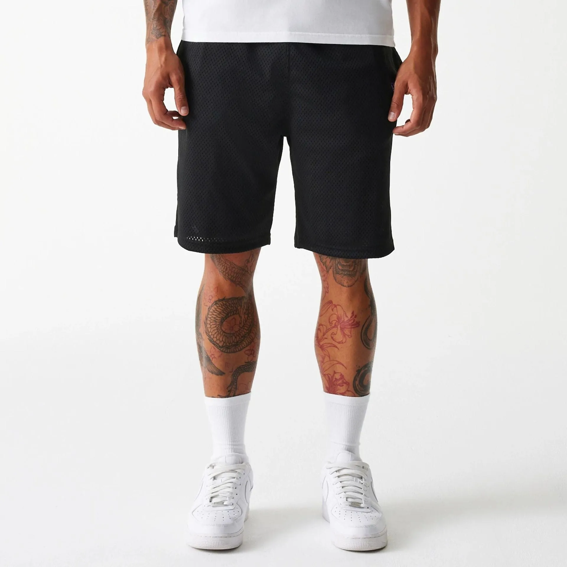 Outdoor Relax New Era Black Mesh Shorts