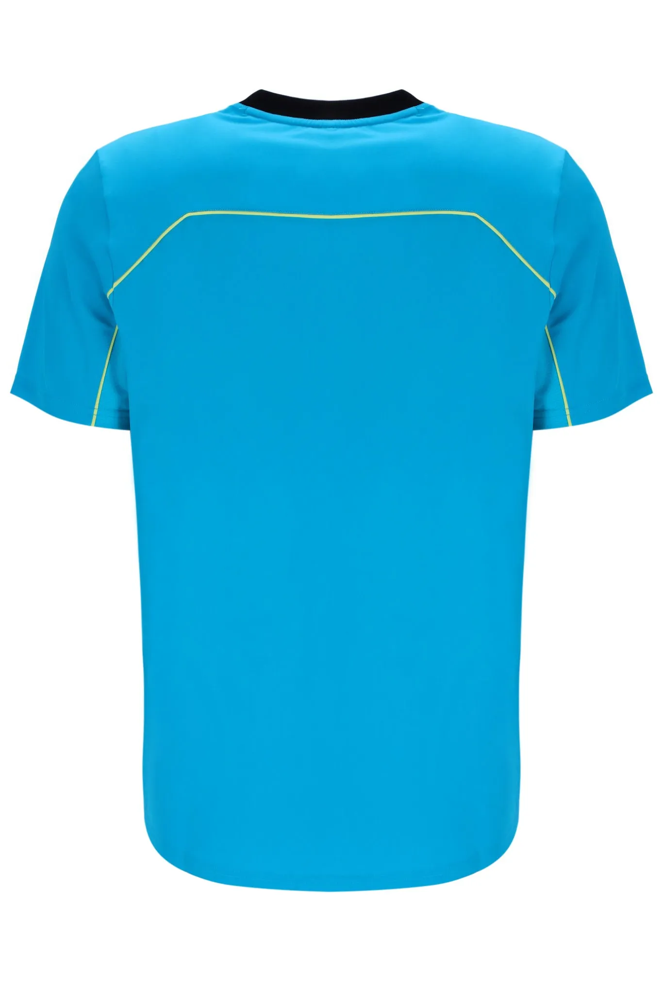 Circular Knit Construction Backspin Tennis Short Sleeve Top