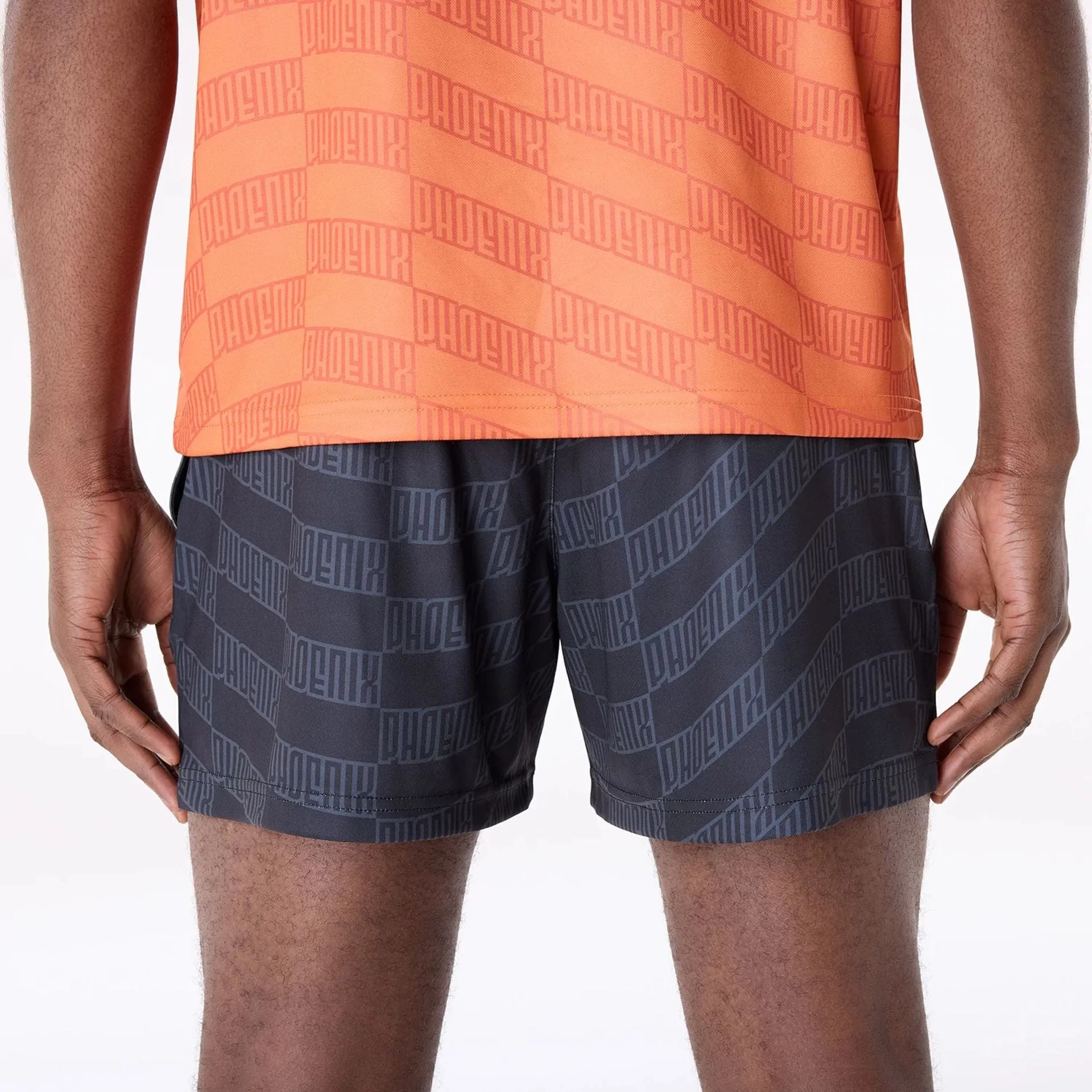 Stain-Resistant Ultra Soft Waistband Phoenix Suns NBA All Over Print Graphic Black Shorts