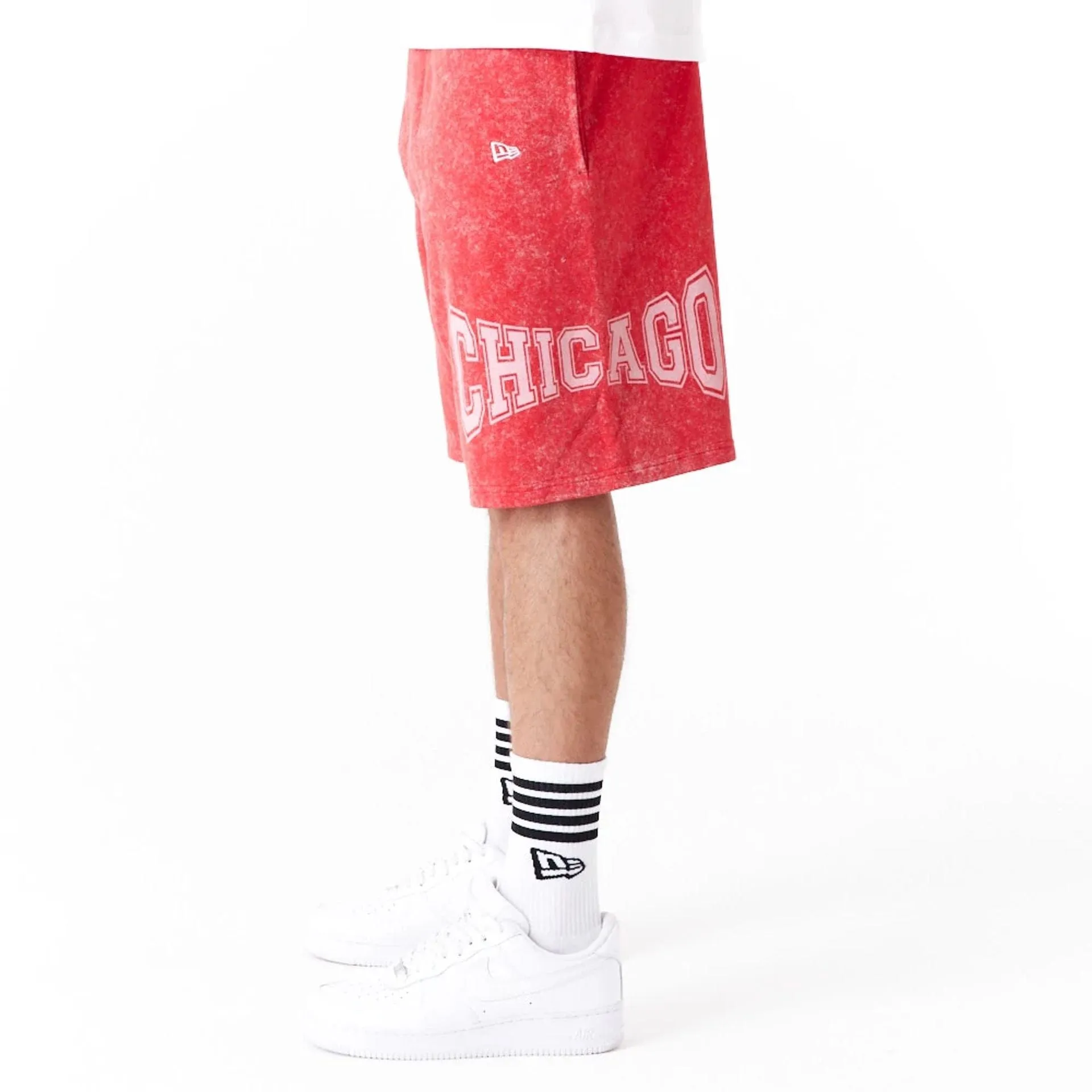 Chicago Bulls NBA Washed Red Shorts Tailored Fit jumpsuit