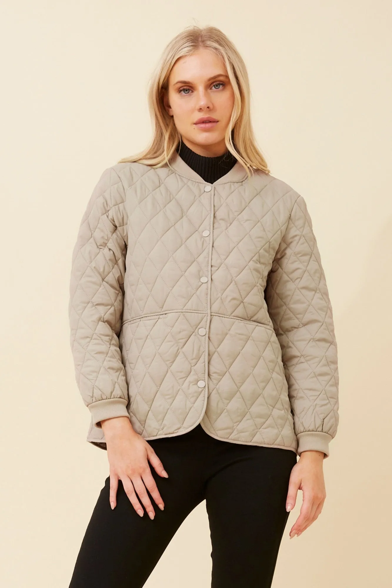 ZABEL QUILTED JACKET Seamless Shoulder Design