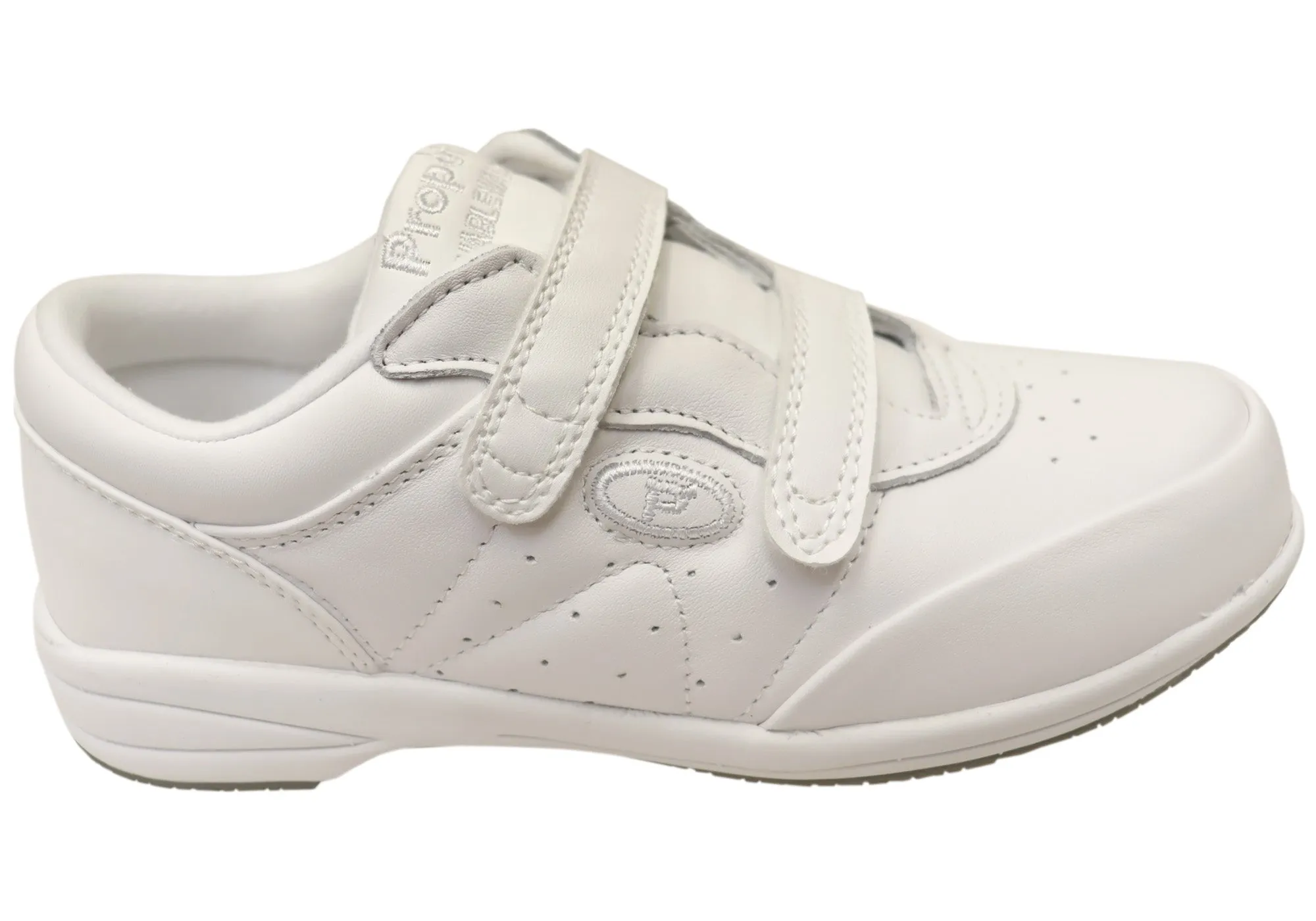 Propet Womens Easy Walker Leather Comfortable Wide Fit Shoes Flexible Comfort Shoes.