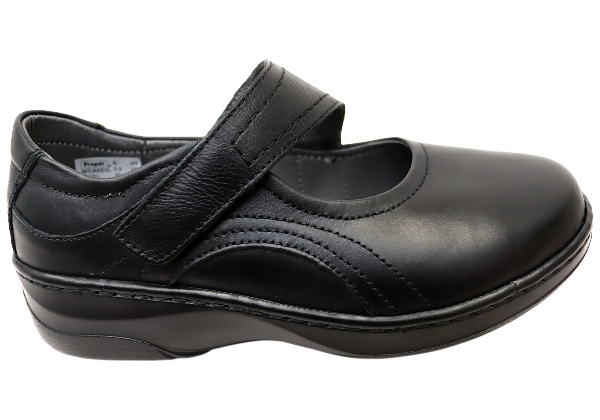 Extended Wear Comfort Road Trip Propet Womens Golda Leather Comfort 2E Extra Wide Fit Mary Jane Shoes