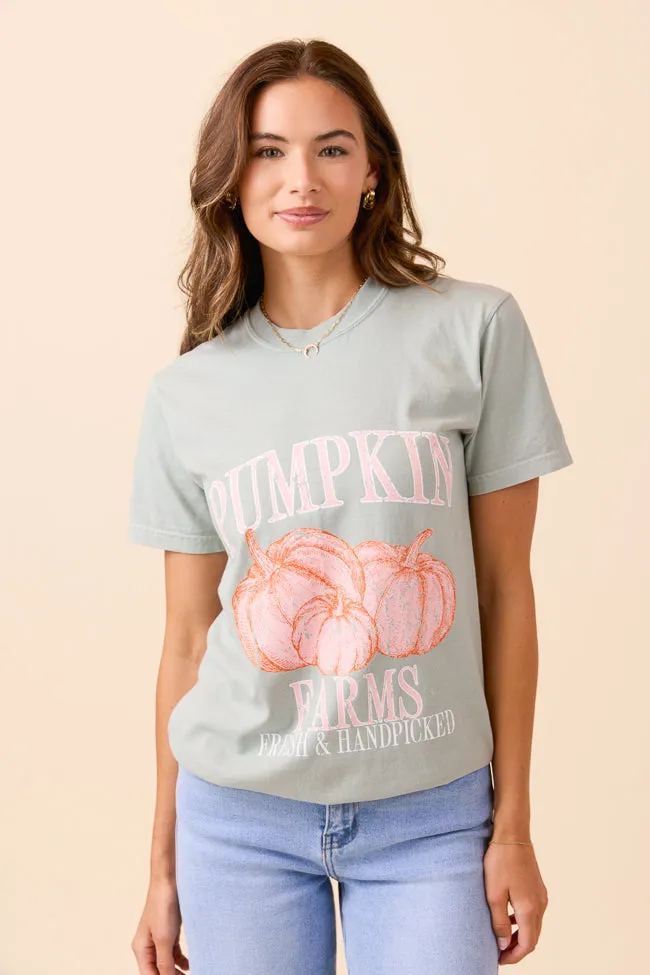 Pumpkin Farms Light Green Graphic Tee Active Ease UltraSoftFinish