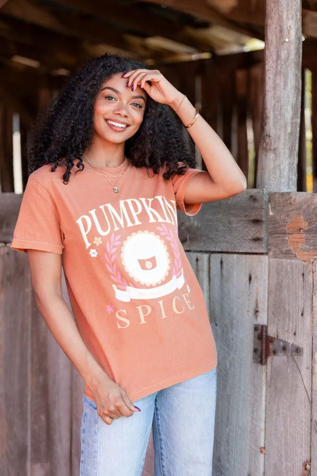 Formal Attire Pumpkin Spice And Everything Nice Rust Graphic Tee