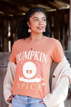 casual fun Pumpkin Spice And Everything Nice Rust Graphic Tee