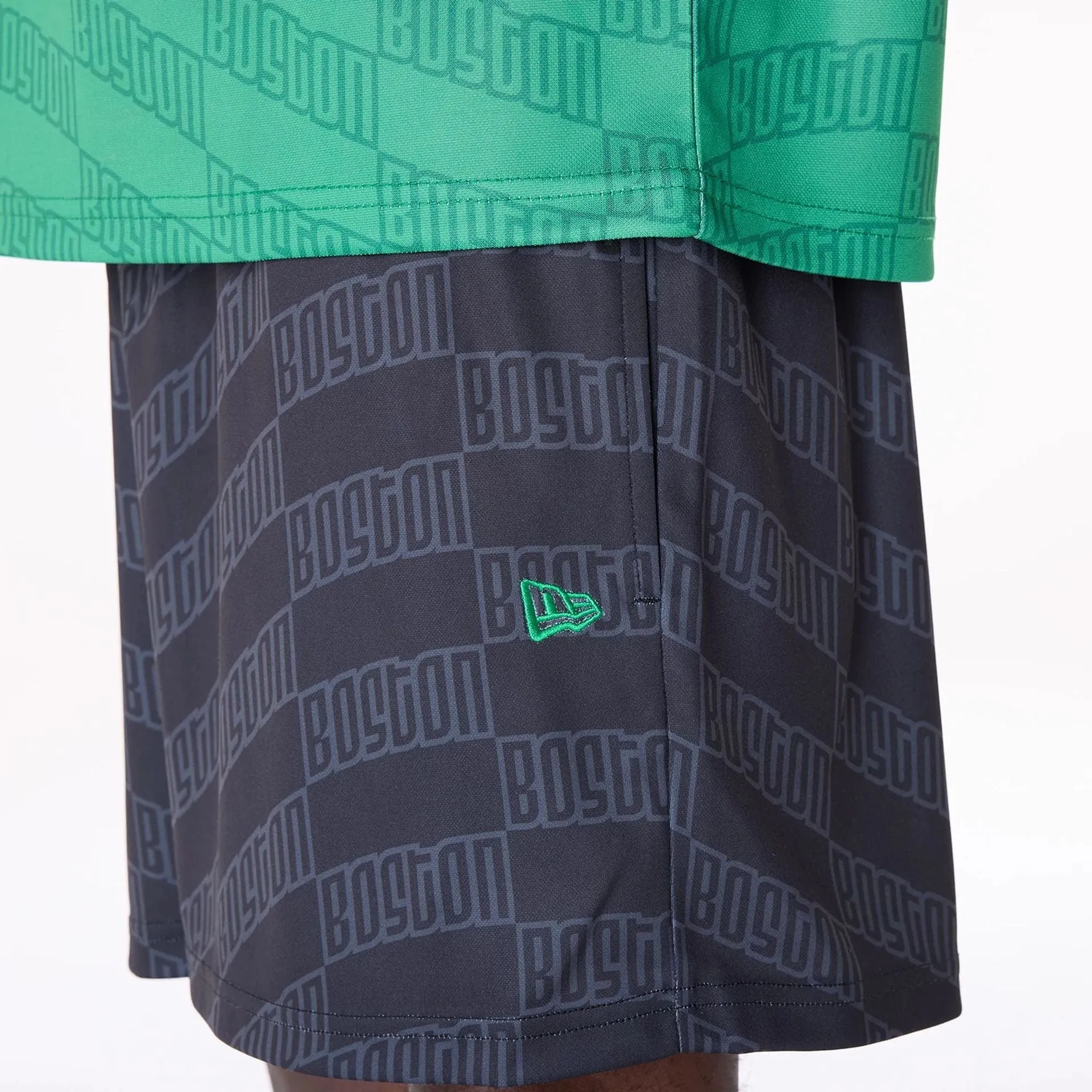 Clean Aesthetic Boston Celtics NBA All Over Print Graphic Black Shorts