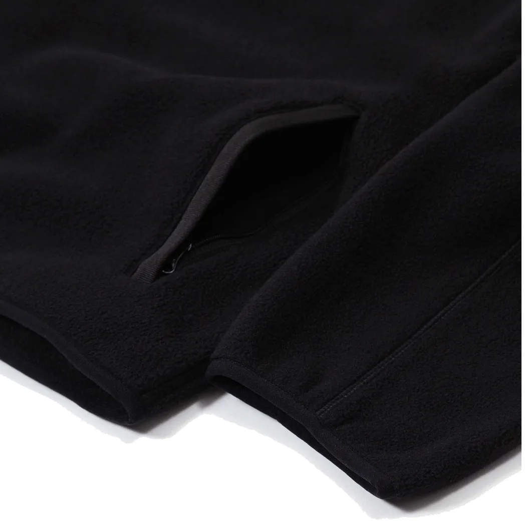 Purple Mountain Observatory Micro Fleece Cardigan Black Comfort Fit Design