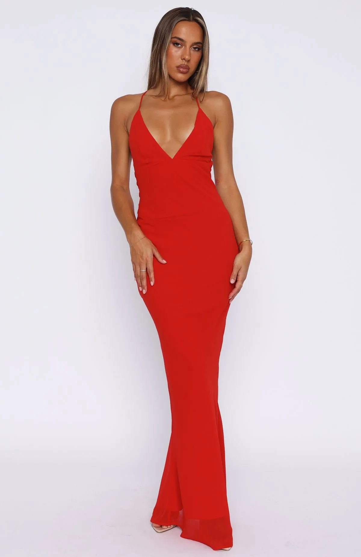 Night Charm Put You First Maxi Dress Red