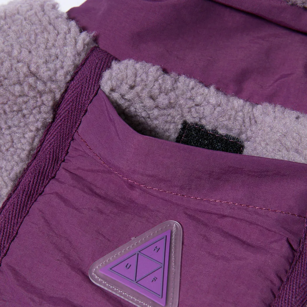 Stay Warm Huf Womens Livingston Sherpa Jacket Dust Purple