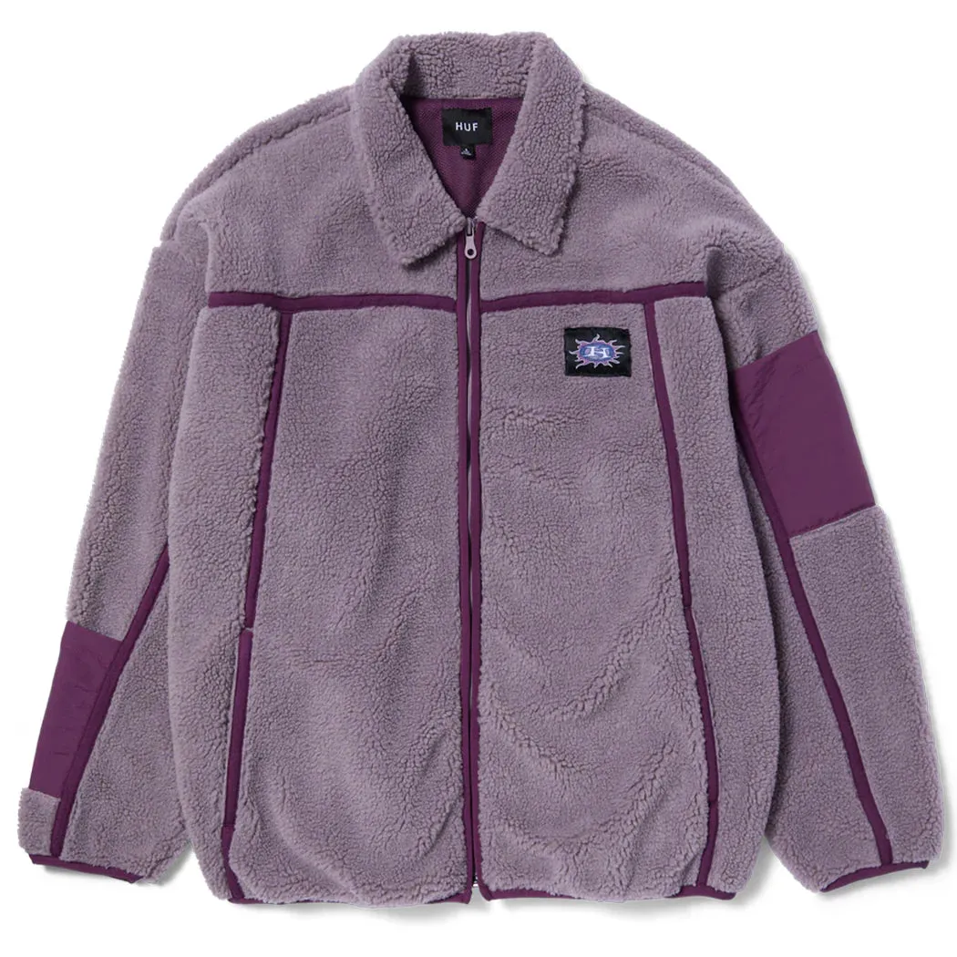 Huf Womens Livingston Sherpa Jacket Dust Purple Trail Ready Outdoor Essential