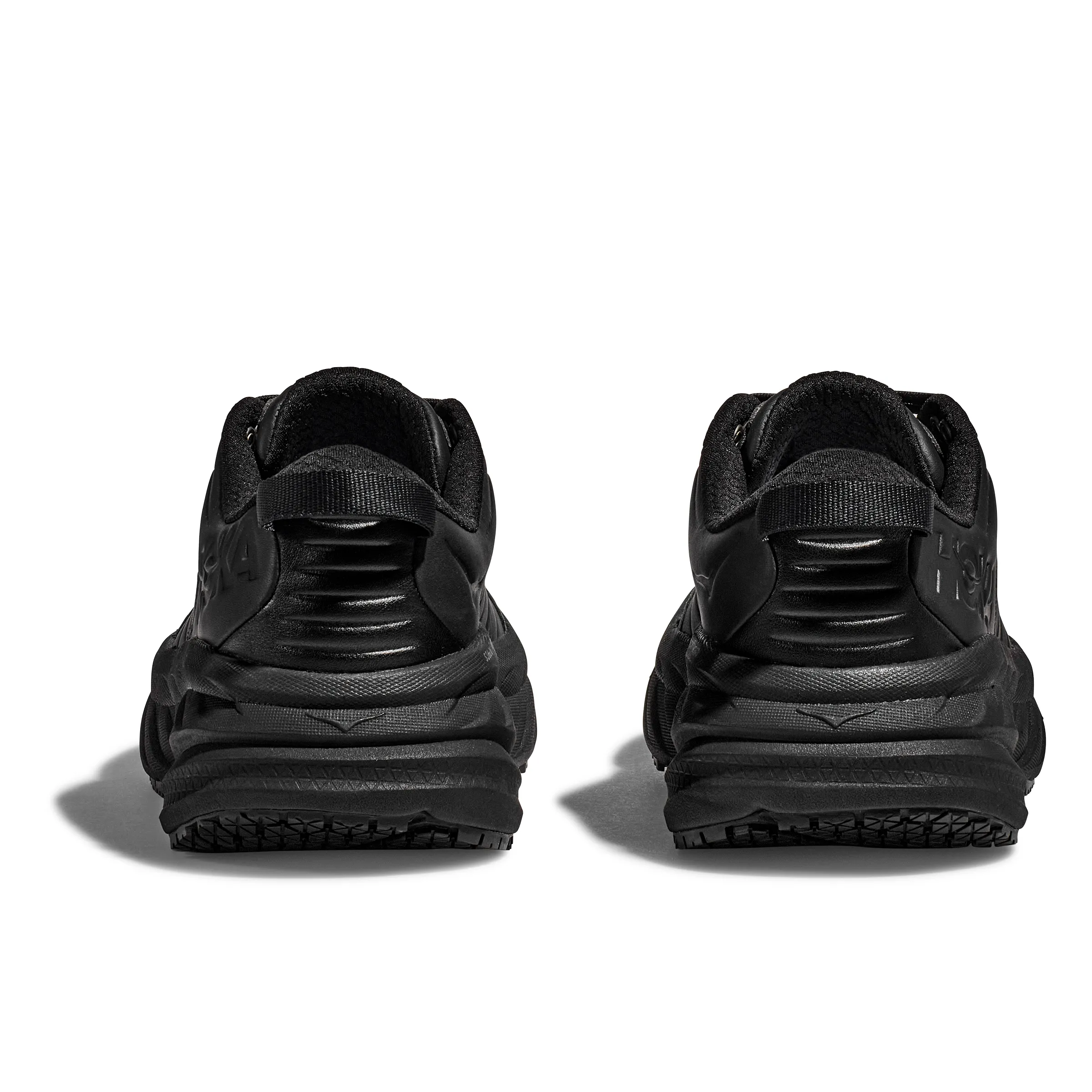 Shock Absorbing Heel AirCirculation Hoka Mens Trainer Bondi SR Black/Black