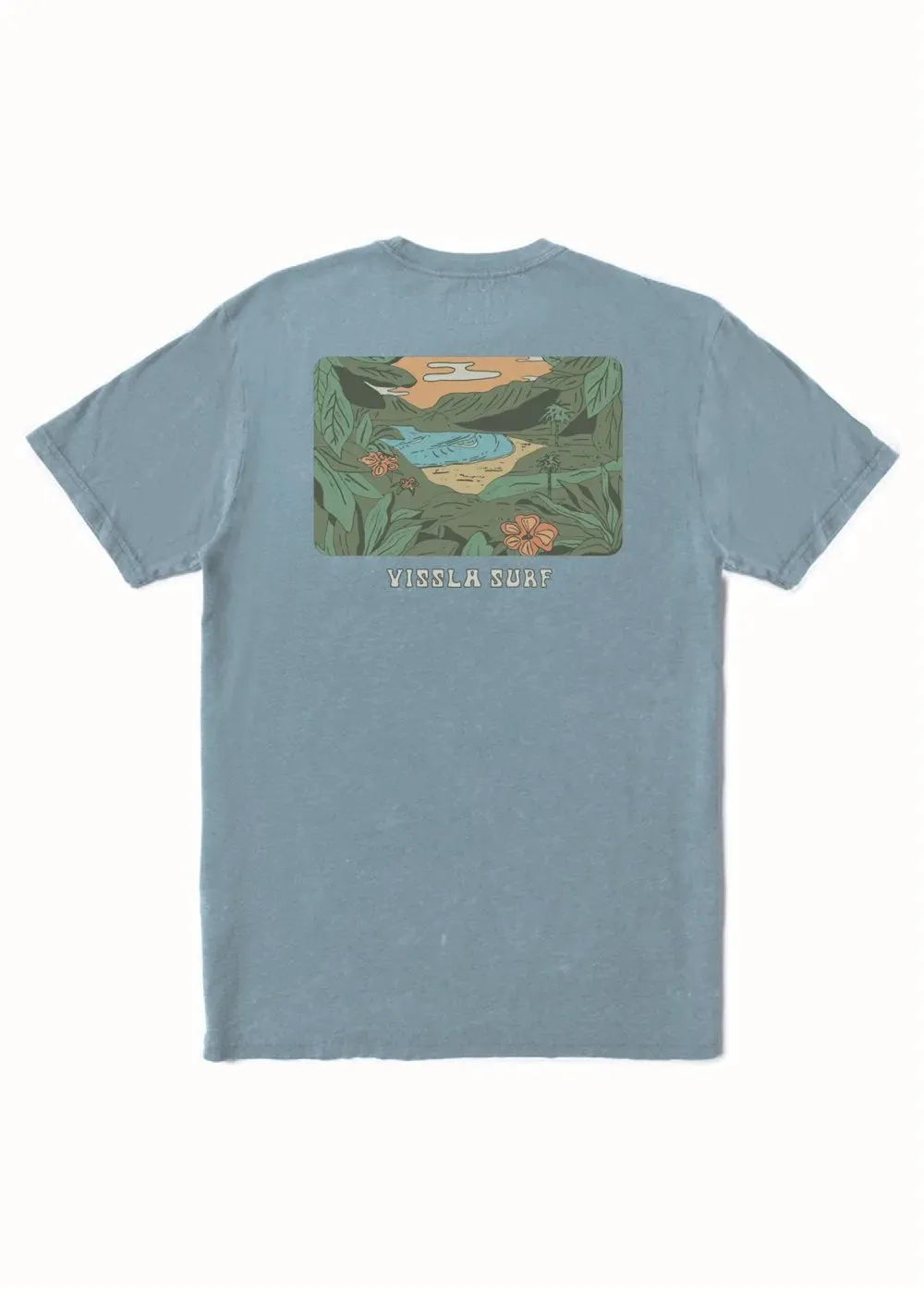 On-the-Go Comfort Vissla Mens Shirt Secret Shores Cosmic Wash