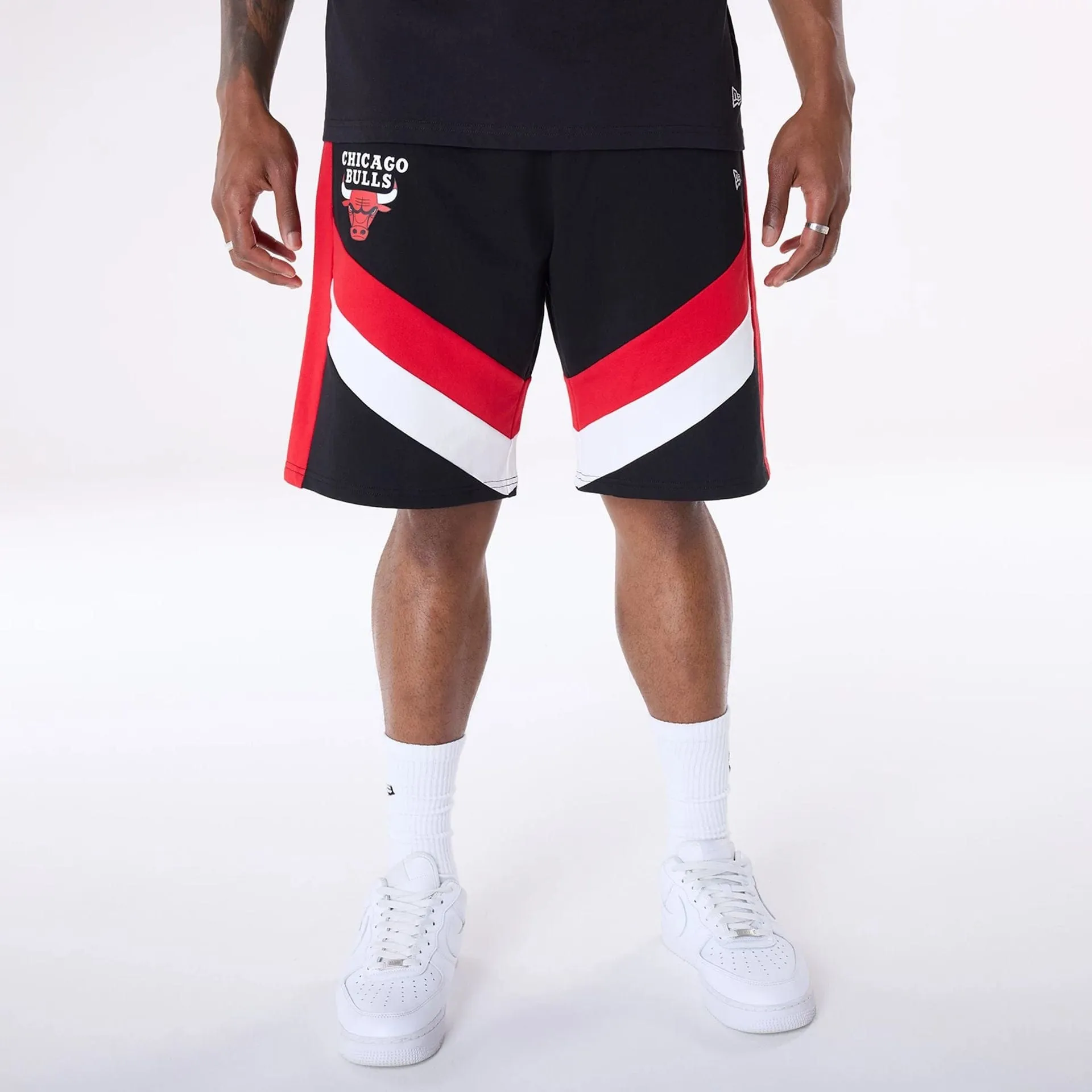 Chicago Bulls NBA Panel Black Shorts Functional Waist