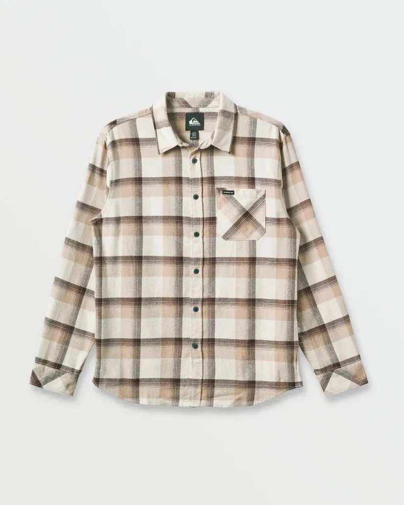 Quiksilver Mens Shirt Penmar Check Flannel Washable fabric