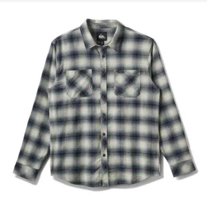 Neutral Color AntiBacterialTreatment Quiksilver Mens Shirt Terrace Stretch Flannel