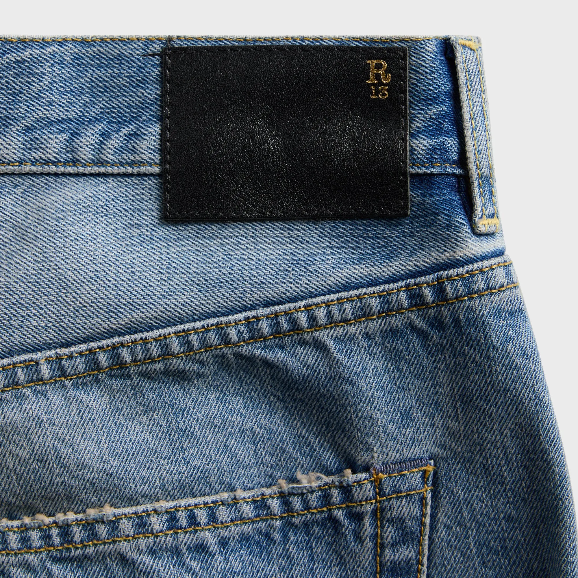 R13 Crossover Jean - Merrin Blue Essential Look Anti Bacterial Treatment