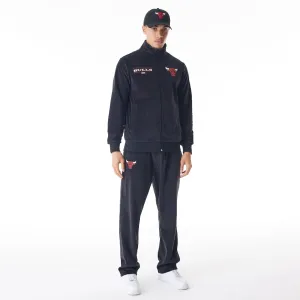 Smart Utility Chicago Bulls NBA Lifestyle Velour Black Track Joggers
