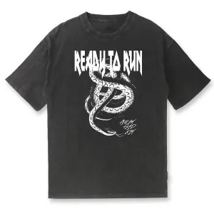 Breathable Design Wear Relaxed Vibes Ready To Run T-Shirt