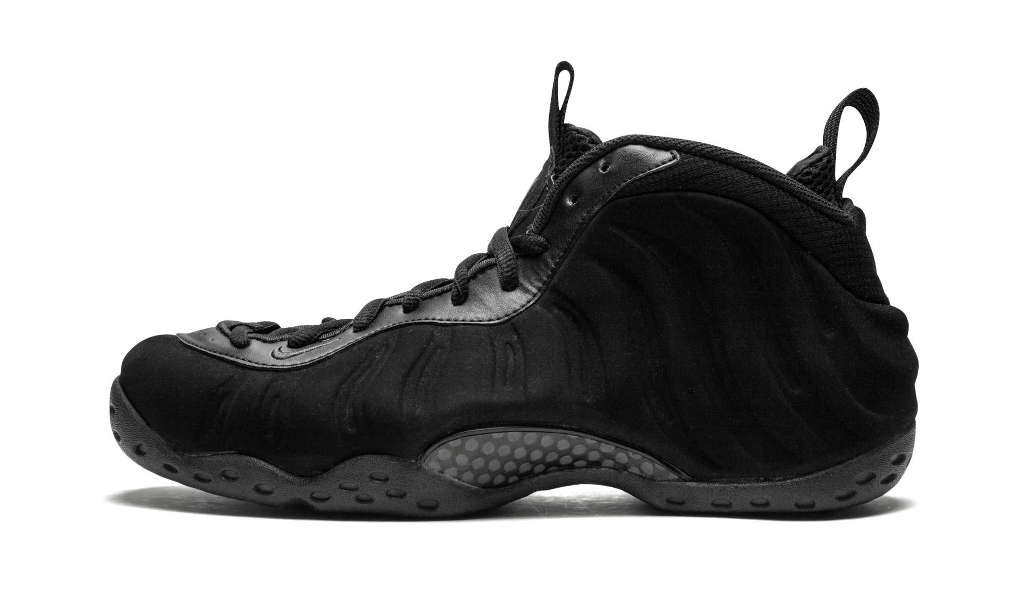 golf shoes padded interior shoes Air Foamposite One PRM "Triple Black"
