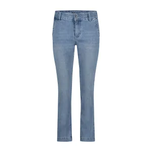 Light material Cropped length Red Button Womens Jeans Diana Light Stone Used