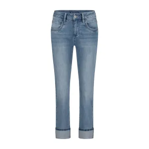 Red Button Womens Jeans Kate Denim & Embroid Pockets Stone Used Basic Style