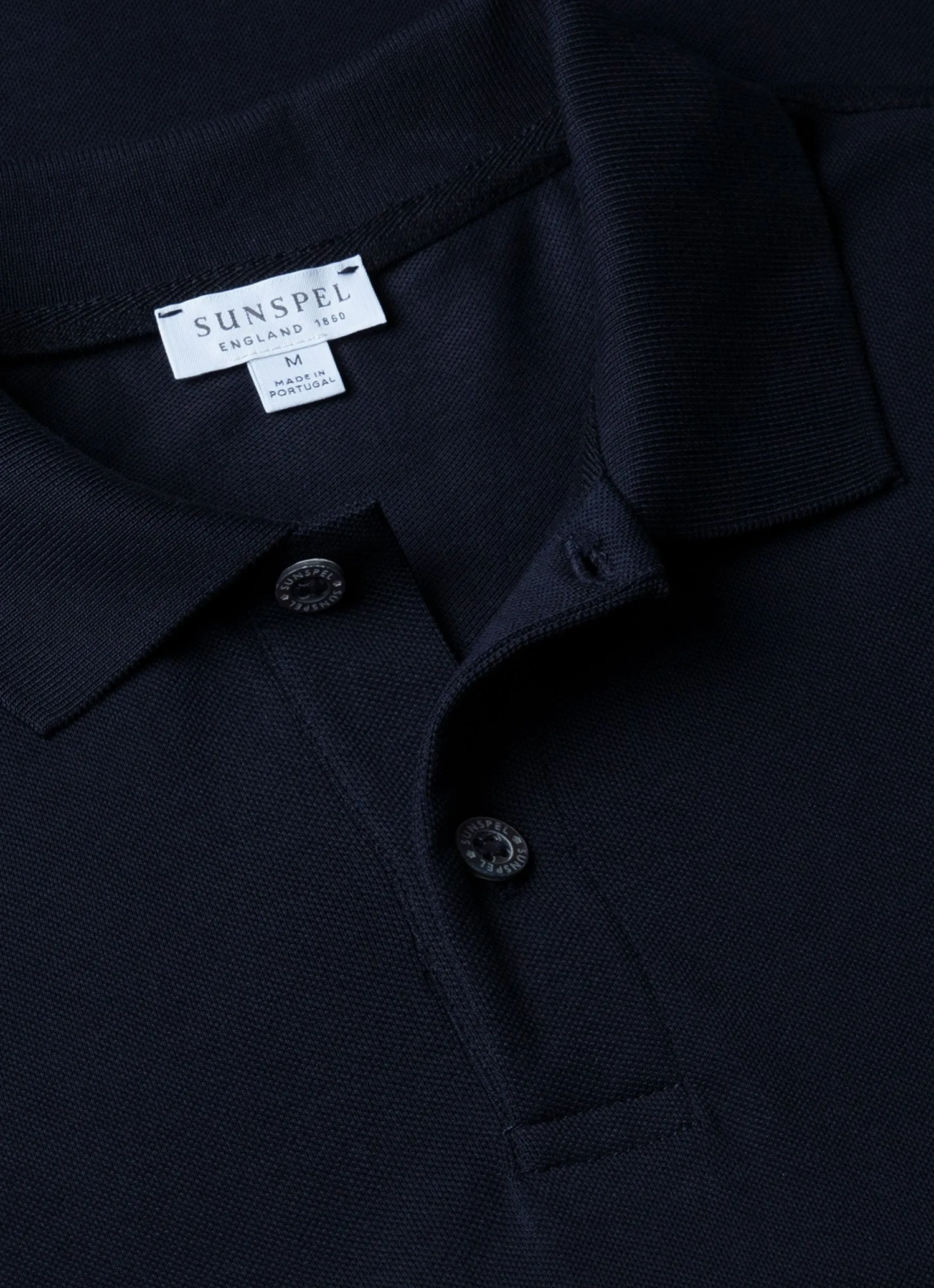 Stylish and Cozy Men's Piqu?? Polo Shirt in Midnight Navy