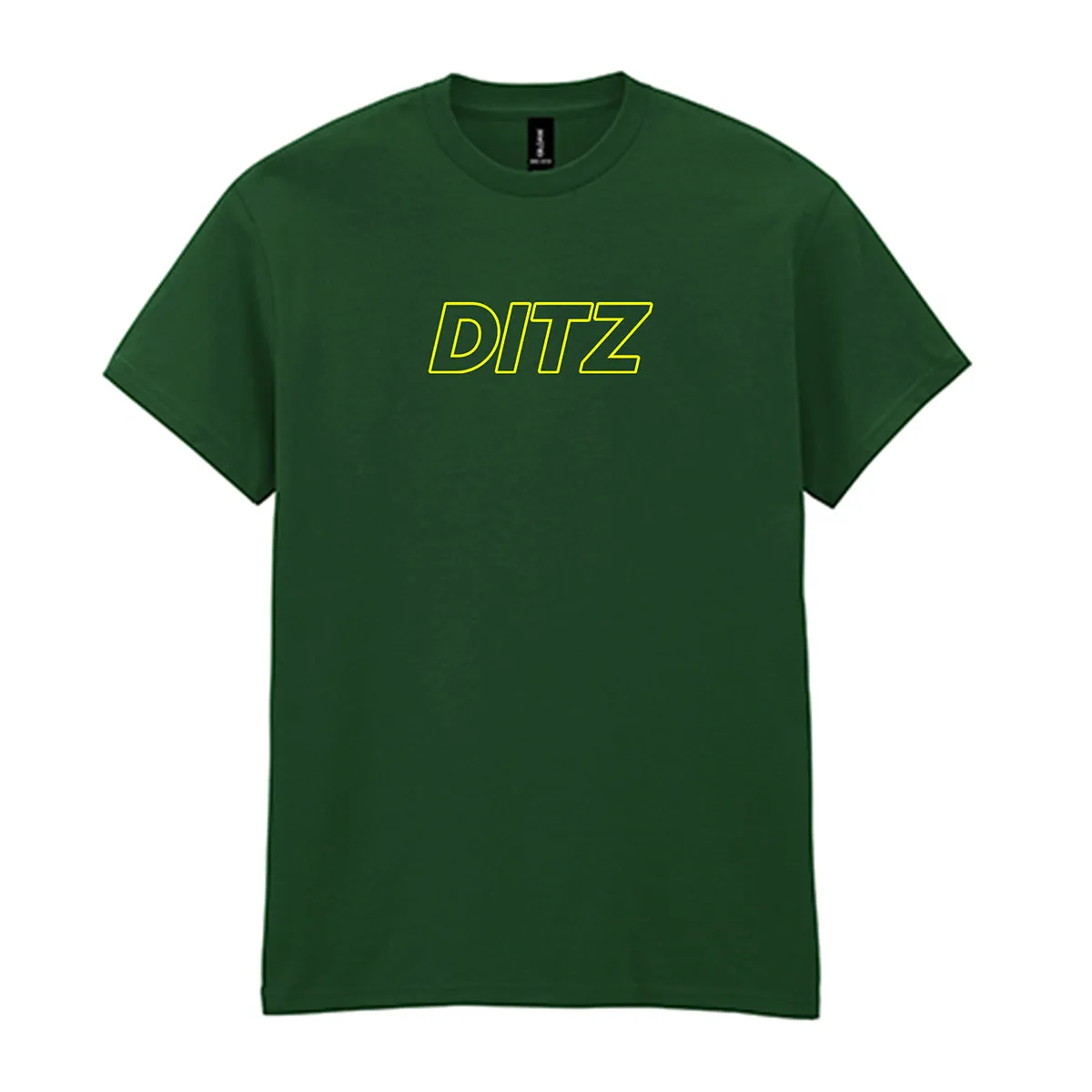 Sporty Style Wear Relaxed Wear DITZ Logo Green T-Shirt
