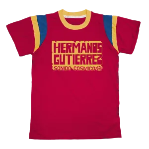 Sonido Cosmico x CAMP Red Ringer T-Shirt Self Fabric Tape