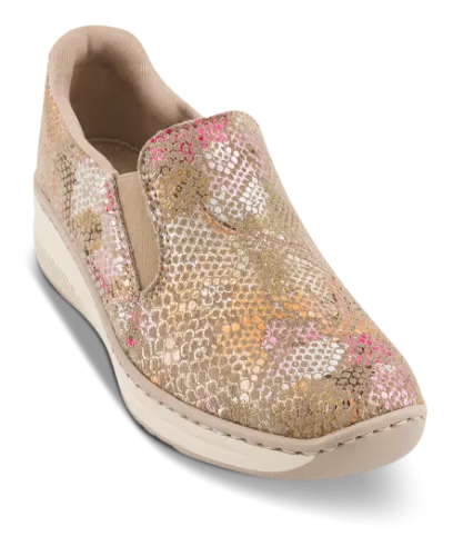 Slip On Style Rieker 48761-90 Gold Multi Ready2Go