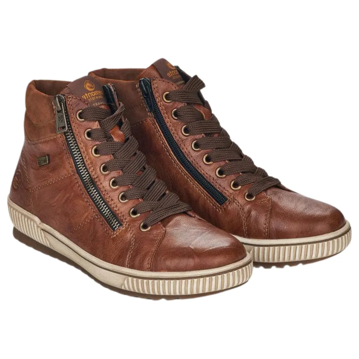 Summit Hike Premium Fit Rieker Women's D0772-22 Cuoio Leather Waterproof