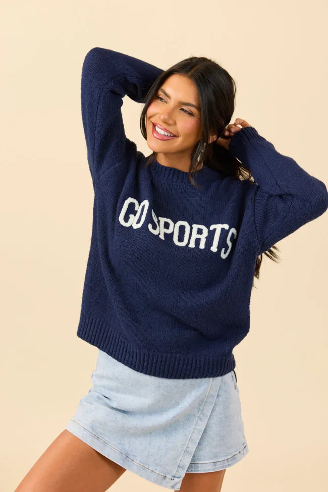 Photo Fit Tatum Go Sports Navy Sweater SALE