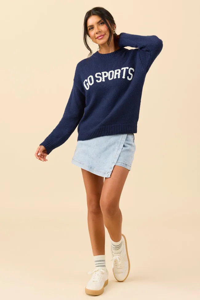Tatum Go Sports Navy Sweater SALE Harbor Style